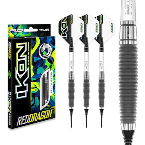 RED DRAGON Ikon 1.1 20 Gramm Professionelles Wolfram Softip Dart Set mit Flights und Schäften RED DRAGON Ikon 1.1 20 Gramm Professionelles Wolfram Softip Dart Set mit Flights und Schäften von RED DRAGON