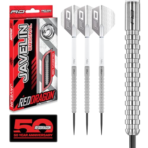 RED DRAGON Javelin Original 26g Tungsten Darts Set mit Dartflights und Dartschäften (Stiele) von RED DRAGON