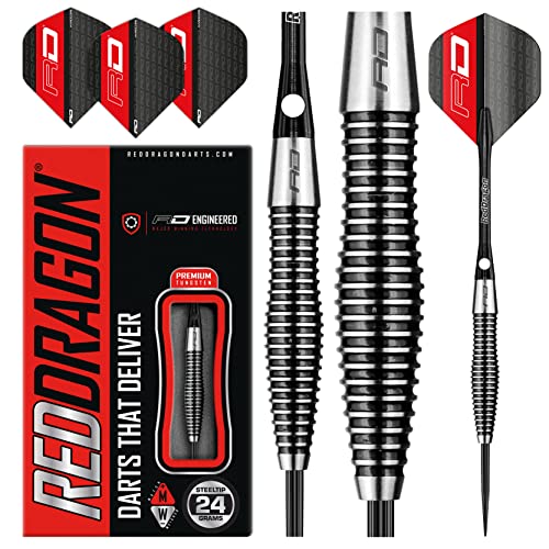 RED DRAGON Lethal Magic 24g Tungsten Darts Set mit Flights und Schäfte von RED DRAGON