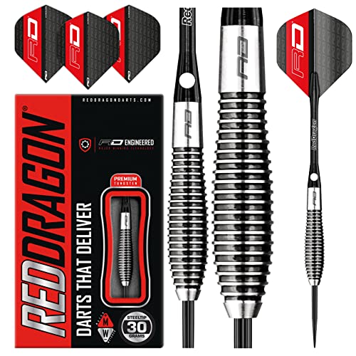 RED DRAGON Lethal Magic 30g Tungsten Darts Set mit Flights und Schäfte RED DRAGON Lethal Magic 30g Tungsten Darts Set mit Flights und Schäfte von RED DRAGON
