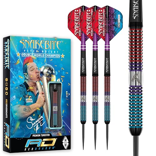 RED DRAGON Peter Snakebite Wright Spirit 23 Gramm Premium Tungsten Darts Set mit Flights und Stielen RED DRAGON Peter Snakebite Wright Spirit 23 Gramm Premium Tungsten Darts Set mit Flights und Stielen von RED DRAGON