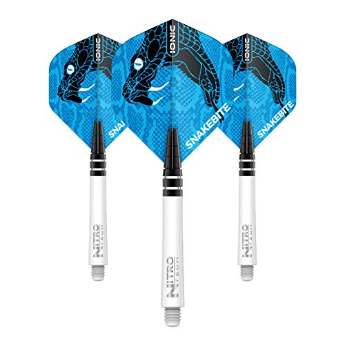 RED DRAGON Peter Wright Snakebite Ionic Blue Combo - 3 Sets Per Pack (9 Dart Flights in total) von RED DRAGON