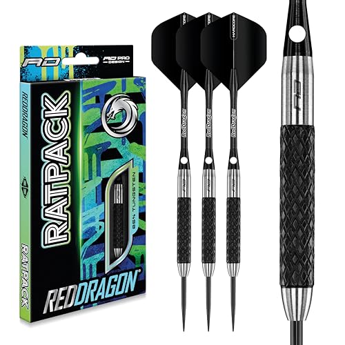 RED DRAGON Rat 1: 26g Tungsten Darts Set mit Flights und Schäfte RED DRAGON Rat 1: 26g Tungsten Darts Set mit Flights und Schäfte von RED DRAGON