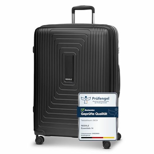 REDOLZ sehr großer Hartschalen L+ Trolley | 52 x 34 x 77 cm | mit Dehnfalte von 123 auf 140 Liter erweiterbar | Ultra-leicht nur 4,4 kg (Essentials 14) REDOLZ sehr großer Hartschalen L+ Trolley | 52 x 34 x 77 cm | mit Dehnfalte von 123 auf 140 Liter erweiterbar | Ultra-leicht nur 4,4 kg (Essentials 14) von REDOLZ