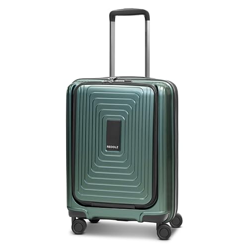 REDOLZ Handgepäck mit Laptopfach | Ultra-leichter Koffer 40 x 23 x 55 cm & Frontöffnung | von 45 auf 55 Liter erweiterbar | nur 3,2 kg (Essentials 14) von REDOLZ