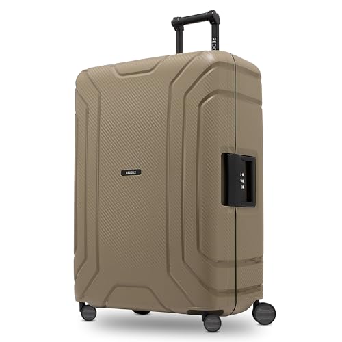 REDOLZ Hartschalen Check-in Koffer ohne Reißverschluss | 3-Punkt-Verschluss-System | Großer XL Trolley 53 x 28 x 75 cm aus hochwertigem Polypropylen Material | 4-Rollen & TSA-Schloss (Essentials 15) von REDOLZ