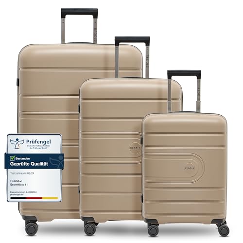 REDOLZ Hartschalen Koffer-Set 3-teilig | aus hochwertigem, leichtem Polypropylen | 4 Doppelrollen & TSA-Schloss für Damen & Herren (Essentials 11) REDOLZ Hartschalen Koffer-Set 3-teilig | aus hochwertigem, leichtem Polypropylen | 4 Doppelrollen & TSA-Schloss für Damen & Herren (Essentials 11) von REDOLZ
