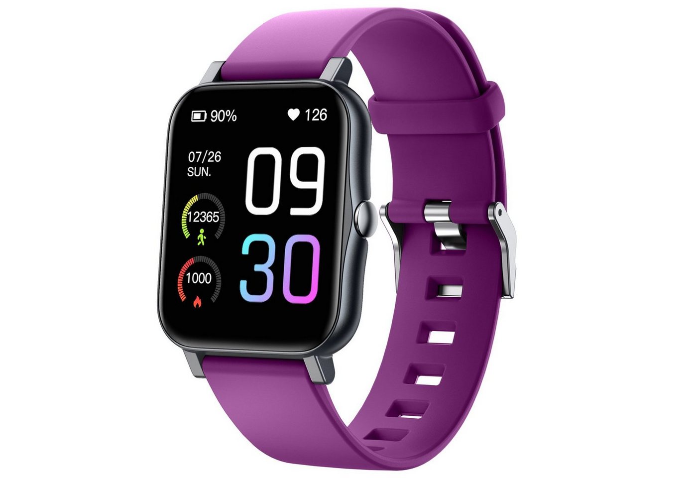 REDOM Damen Herren Fitness Uhr Uhren Tracker Smart Watch Sportuhr Armbanduhr Smartwatch (1,69 Zoll, 230mAh Li-Ionen) IP68 Wasserdicht Armband Fitnessuhr iOS/Android, 1-tlg., Touchscreen, Pulsmesser Schrittzähler Schlafmonitor Aktivitätstracker usw von REDOM