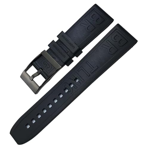 REDSNHH 20 mm 22 mm 24 mm Gummiarmband Uhrenzubehör für Breitling SUPEROCEAN Avenger Color Armband Tauchsportarmband Armbänder von REDSNHH