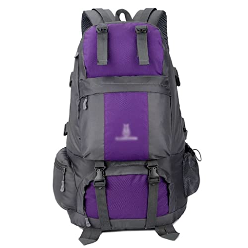 REDSNHH 50 l Outdoor-Tasche, Sport-Rucksack, mehrere Taschen, atmungsaktiv, Camping-Reisetasche, Leichter Rucksack (Farbe: Schwarz-Soul Eater, Größe 1) von REDSNHH