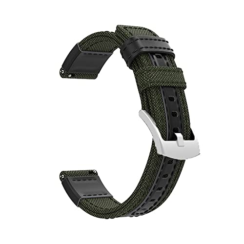 REDSNHH Nylon-Canvas-Armband für Vivoactive 3/4/Forerunner 645 245M 745/Venu SQ/S40 Sport Smart Schnellwechsel-Armband Correa von REDSNHH