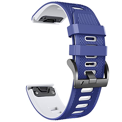 REDSNHH Quickfit-Uhrenarmband für Garmin Fenix 6 6X Pro 5X 5 Plus 3HR 935 945 MK2 Enduro Schnellverschluss-Uhrenarmband aus Silikon, 22 mm / 26 mm von REDSNHH