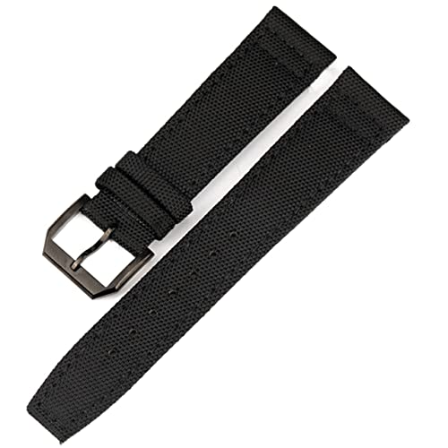 REDSNHH Uhrenarmband für IWC Pilotenuhren Portugieser Herren Versicherungsschließe Uhrenarmband Uhrenzubehör Nylon Leder Uhrenarmband Kette von REDSNHH