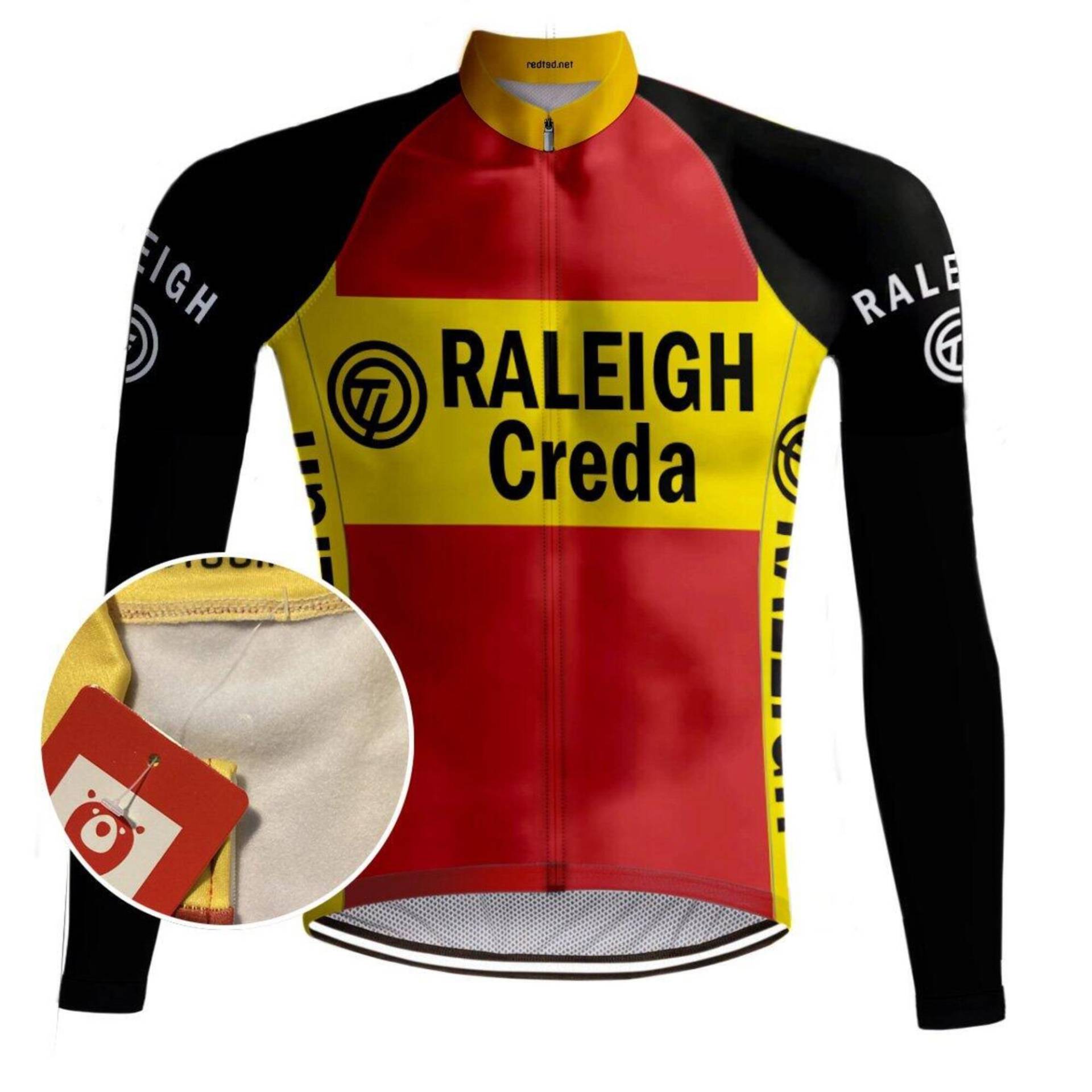 Camiseta de ciclismo retro TI-Raleigh (polar) - ROJO von REDTED