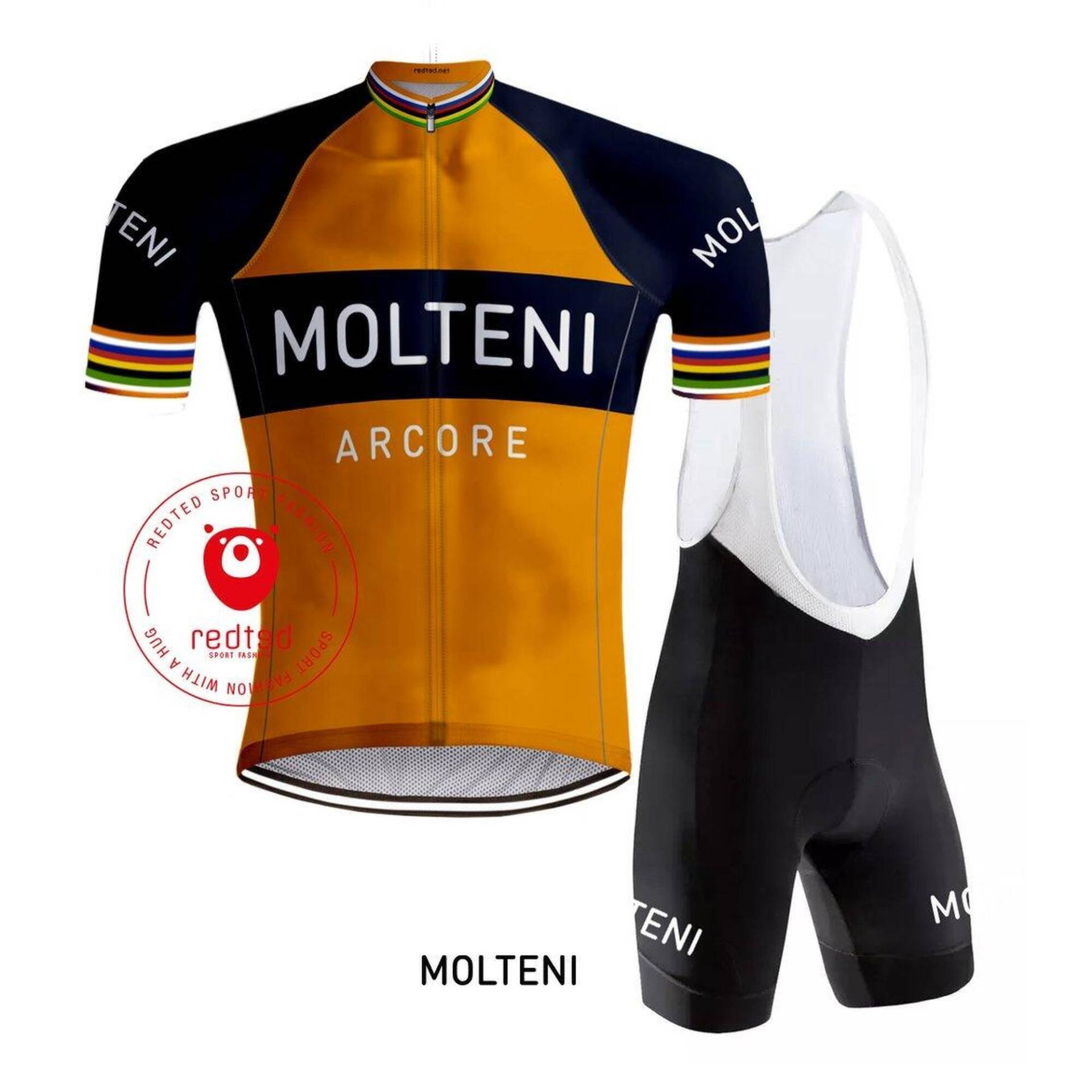 Maillot ciclista retro Molteni Naranja - RedTed von REDTED