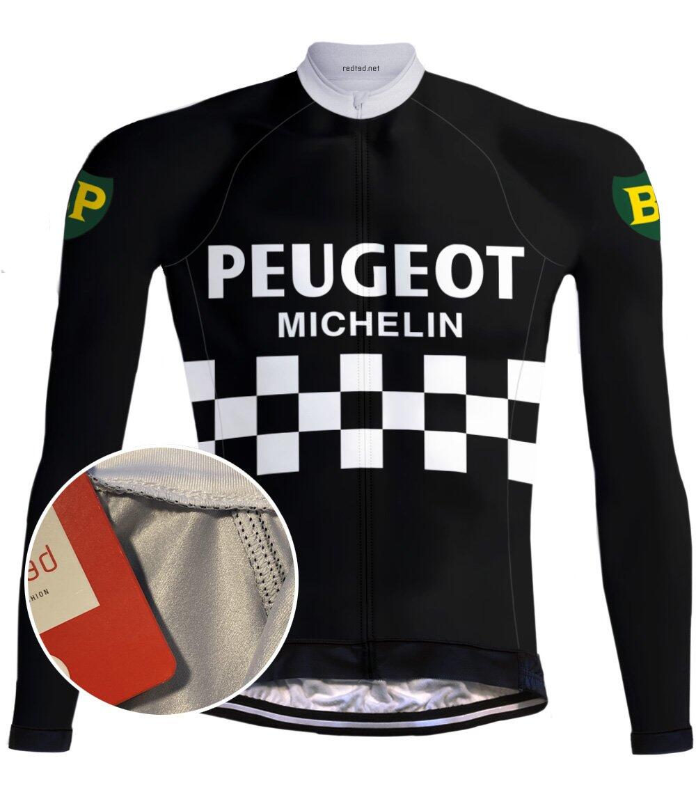 Maillot retro Peugeot Negro - REDTED von REDTED