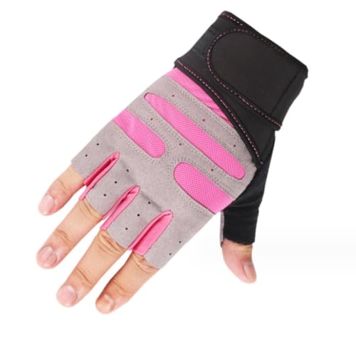 REEKOS Radsporthandschuhe Fahrradhandschuhe Handschuhe Für Männer, Fitness-Handschuhe Für Männer Und Frauen, Handgelenkstütze, Trainingshandschuhe Radhandschuhe Sporthandschuhe(Color:Rosa,Size:XL) von REEKOS