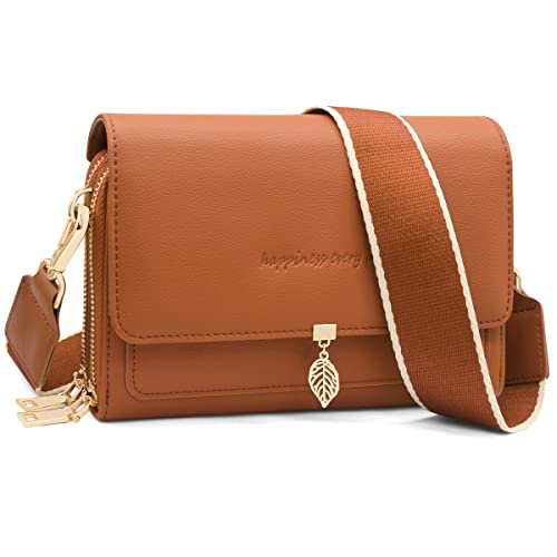 REETEE Handytasche Zum Umhängen Leder Damen Kleine Umhängetasche RFID Schutz Geldbörse Damen,Crossbody Schultertasche Breiter Gurt Handy Umhängetasche mit Verstellbar Abnehmbar Schultergurt (Braun) REETEE Handytasche Zum Umhängen Leder Damen Kleine Umhängetasche RFID Schutz Geldbörse Damen,Crossbody Schultertasche Breiter Gurt Handy Umhängetasche mit Verstellbar Abnehmbar Schultergurt (Braun) von REETEE