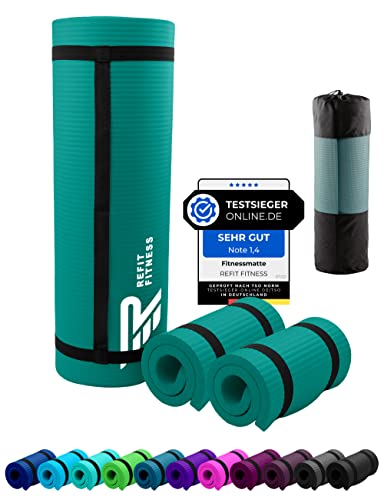 Fitnessmatte Sportmatte 190 x 60 x 1,5 cm Moosgrün Moss Green extra dick rutschfest Tragegurt Matte Fitness Gymnastik Sport Pilates Yoga Yogamatte Gymnastikmatte Turnmatte Fitnessmatte Sportmatte 190 x 60 x 1,5 cm Moosgrün Moss Green extra dick rutschfest Tragegurt Matte Fitness Gymnastik Sport Pilates Yoga Yogamatte Gymnastikmatte Turnmatte von REFIT FITNESS