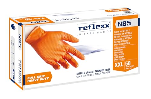 Reflexx N85 Nitrilhandschuhe FULL GRIP HEAVY DUTY, XXL, 50 Reflexx N85 Nitrilhandschuhe FULL GRIP HEAVY DUTY, XXL, 50 von REFLEXX