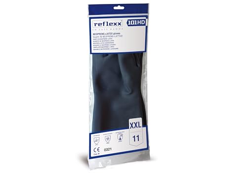 Reflexx R101/L Handschuhe Neopren wiederverwendbar und Latex Gr 68, 50 Stück, Größe L, schwarz Reflexx R101/L Handschuhe Neopren wiederverwendbar und Latex Gr 68, 50 Stück, Größe L, schwarz von REFLEXX