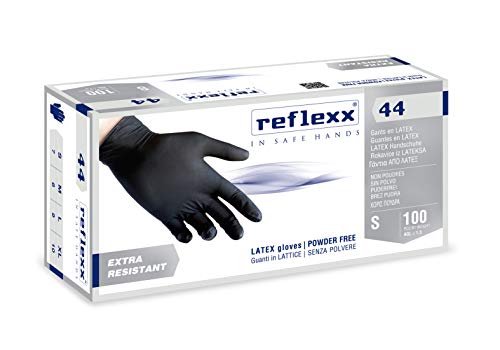 Reflexx R44, Latexhandschuhe puderfrei., L, Schwarz , 100 Reflexx R44, Latexhandschuhe puderfrei., L, Schwarz , 100 von REFLEXX
