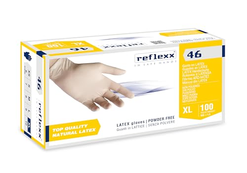 Reflexx R46, Handschuhe Latex puderfrei, XL, Bernsteinfarben, 100 Reflexx R46, Handschuhe Latex puderfrei, XL, Bernsteinfarben, 100 von REFLEXX
