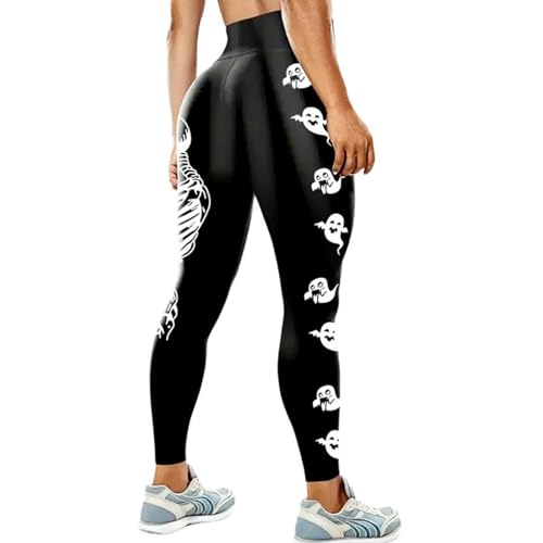 REITINGE Yogahose für Damen, leuchtet im Dunkeln, Sport, Laufhose, Leggings, hohe Taille, Fitnesshose von REITINGE