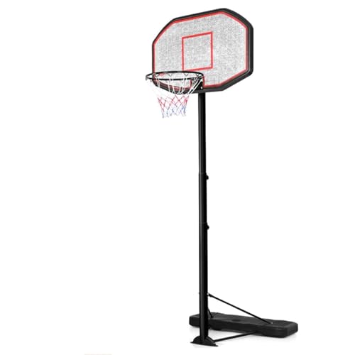 RELAX4LIFE Basketballkorb Outdoor mit Ständer, Basketballständer 202-305 cm Höhenverstellbar, Tragbare Basketballanlage mit Rollen, für Kinder & Erwachsene, mit Wasser & Sand befüllbar RELAX4LIFE Basketballkorb Outdoor mit Ständer, Basketballständer 202-305 cm Höhenverstellbar, Tragbare Basketballanlage mit Rollen, für Kinder & Erwachsene, mit Wasser & Sand befüllbar von RELAX4LIFE