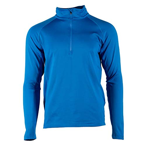 RENNER XXL Vail Herren Sport Langarm Shirt Pullover Übergrößen, Blau, 4XL von RENNER XXL