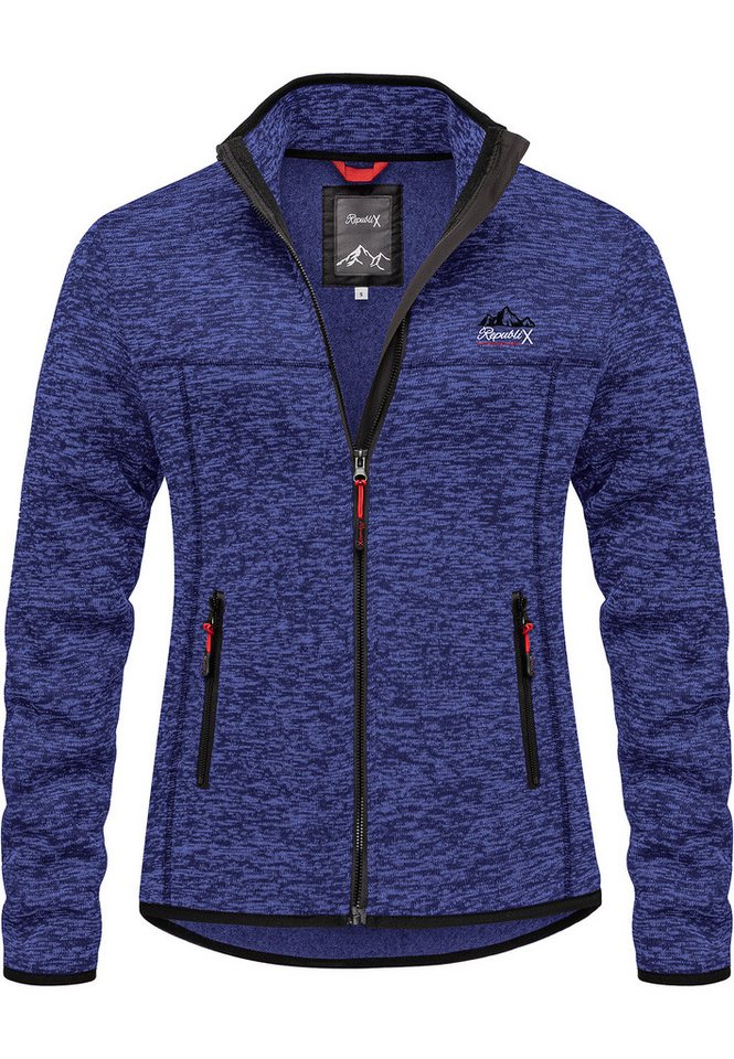 REPUBLIX Fleecejacke EBONY Damen Strickfleece Sweatjacke Zipper Fleecepullover Sweater REPUBLIX Fleecejacke EBONY Damen Strickfleece Sweatjacke Zipper Fleecepullover Sweater von REPUBLIX