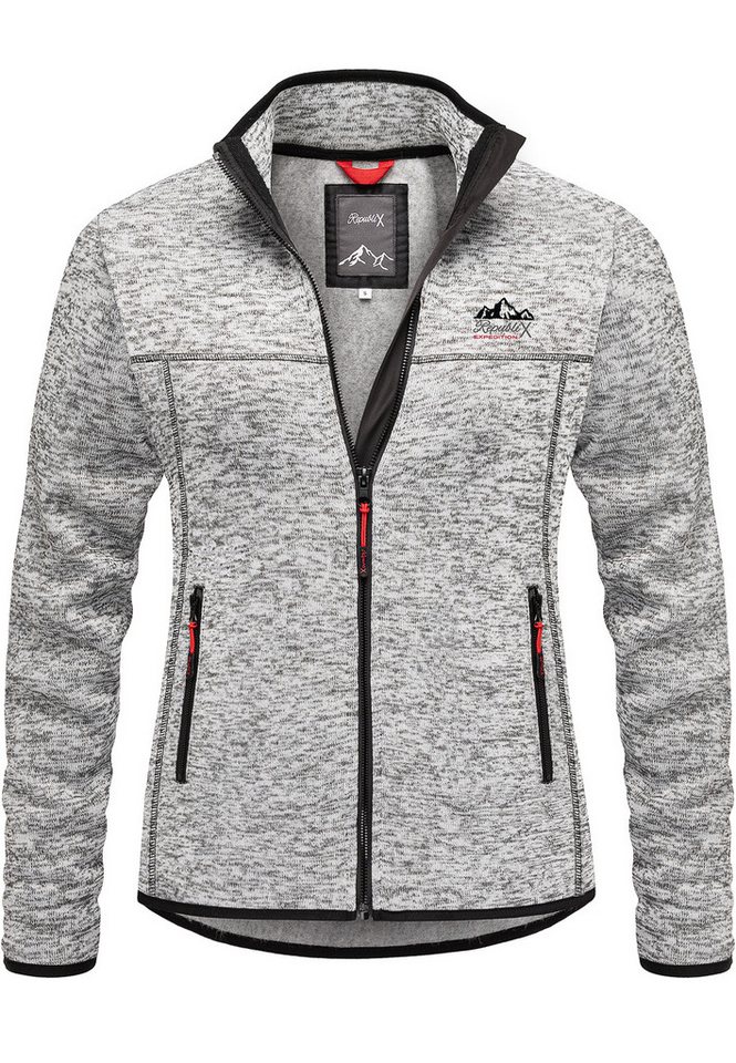 REPUBLIX Fleecejacke EBONY Damen Strickfleece Sweatjacke Zipper Fleecepullover Sweater REPUBLIX Fleecejacke EBONY Damen Strickfleece Sweatjacke Zipper Fleecepullover Sweater von REPUBLIX