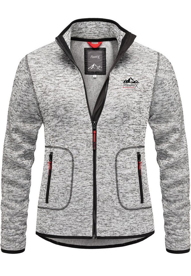 REPUBLIX Fleecepullover JUDIS Damen Strickfleece Sweatjacke Zipper Fleecepullover Sweater REPUBLIX Fleecepullover JUDIS Damen Strickfleece Sweatjacke Zipper Fleecepullover Sweater von REPUBLIX