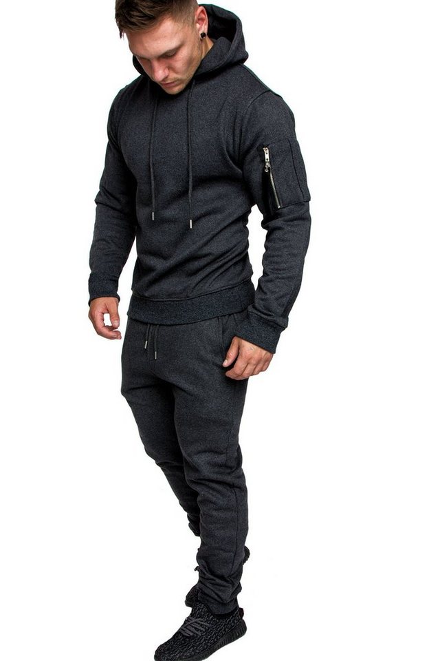 REPUBLIX Trainingsanzug ELIJAH, Herren Cargo Stil Sportanzug Jogginganzug Sporthose Hoodie von REPUBLIX