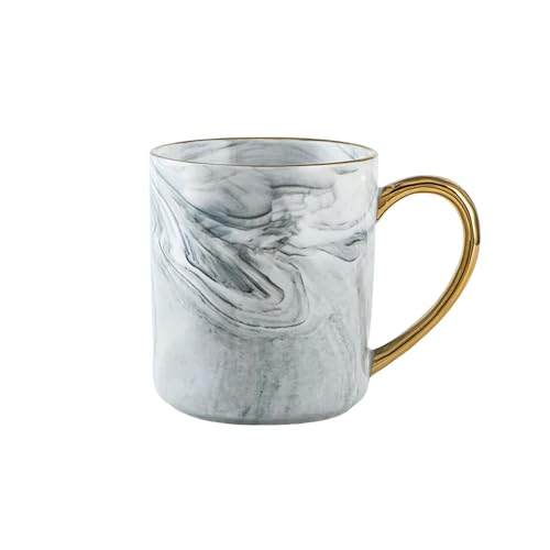 RESETY Tassen 400 Ml Gold Rim Keramic Tasse Kaffeetasse Jubiläumsgeschenk Für Paare von RESETY