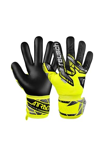 Reusch Attrakt Silver griffige und atmungsaktive Torwarthandschuhe Fußballhandschuhe für Erwachsene für Männer und Frauen geeignet für alle Wetterbedingungen und Spielfeldoberflächen Reusch Attrakt Silver griffige und atmungsaktive Torwarthandschuhe Fußballhandschuhe für Erwachsene für Männer und Frauen geeignet für alle Wetterbedingungen und Spielfeldoberflächen von Reusch