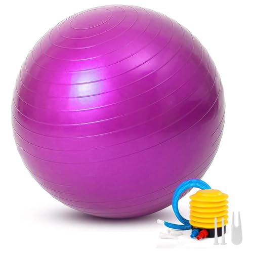 Gymnastikball, sitzend... 55 cm für Gymnastik, Pilates, Yoga, Schwangerschaft - Schwangere, Fitness, Sport... Rosa, einschließlich Inflator Gymnastikball, sitzend... 55 cm für Gymnastik, Pilates, Yoga, Schwangerschaft - Schwangere, Fitness, Sport... Rosa, einschließlich Inflator von REY