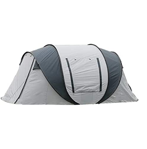 Automatisches Pop-Up-Campingzelt für 5–8 Personen mit 2 Türen, 2 Netzen, wasserdicht, sofortiges Zelt, Zelte für Camping (Farbe: einfarbig, Größe: 280 x 200 x 125 cm) von RFYDYQHHTH