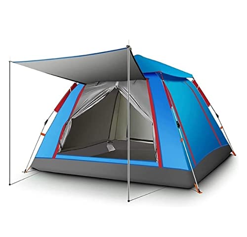 Vinyl-Sonnenschutz, Campingzelt, Allround-Regenschutz, Touristenzelte, Entdecker-Zelt zum Wandern, Outdoor-Zelte für Camping (Blau, 240 x 240 x 154 cm) von RFYDYQHHTH