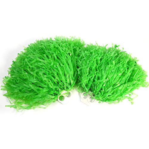 RGBGW Cheerleading-Pom-Poms, 2 Stück, Sport-Tanz-Pompons für Jugend-Cheer-Squad-Stadion-Party (Green) von RGBGW