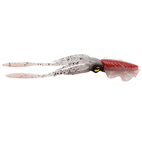 RGW 15 cm Angelköder Oktopus Squid 3D Augen Leuchtend für Meer Künstliche Bionik Weiche Wobbler Schwimmköder von RGW