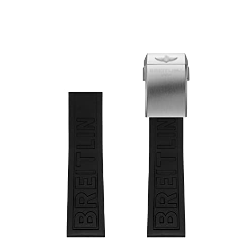 RGYYGR 22mm 24mm Gummiarmband für Breitling Uhrenarmbänder für Avenger NAVITIMER World Gummi wasserdichtes weiches Uhrenarmband mit Schnalle von RGYYGR