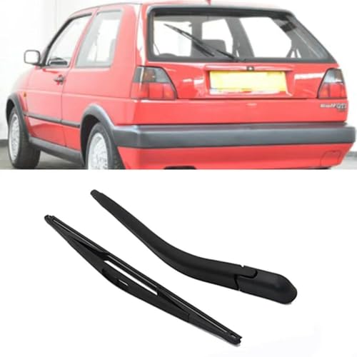 RHGSAO Wipe Heckscheibenwischerblatt & arm Set - 16" für VW für Golf GTI G60 Mk2 1984-1992 400MM Windschutzscheibenbürste von RHGSAO