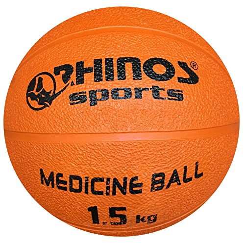 RHINOS sports Medizinball, Gymnastikball 1,5 kg | orange RHINOS sports Medizinball, Gymnastikball 1,5 kg | orange von RHINOS sports
