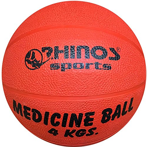 RHINOS sports Medizinball, Gymnastikball 4 kg | rot von RHINOS sports