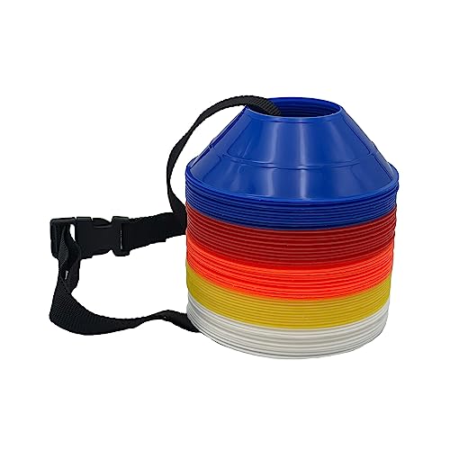 RHINOS sports Mini-Markierungshütchen 50er | aus 5 Farben | mit Trageriemen RHINOS sports Mini-Markierungshütchen 50er | aus 5 Farben | mit Trageriemen von RHINOS sports
