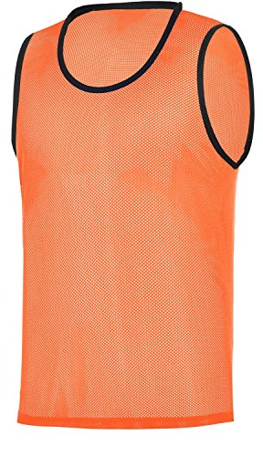 RHINOS sports Trainingsleibchen | Größe 128 | Orange | Markierungshemd für Sport, Fußball, Handball | Für Kinder RHINOS sports Trainingsleibchen | Größe 128 | Orange | Markierungshemd für Sport, Fußball, Handball | Für Kinder von RHINOS sports