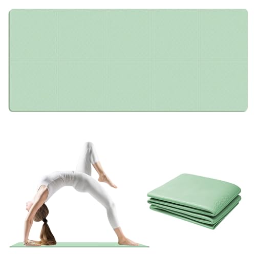 Gymnastikmatte, Yogamatte Rutschfest, Yogamatte, Sportmatte, Fitnessmatte, Gymnastikmatte, Trainingsmatte, Jogamatte, 183 * 61 cm, Sportmatte, Trainingsmatte, für Fitness Pilates & Gymnastik (grün) von RICHDMI