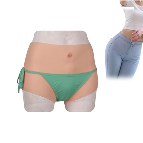 RIEZRS SilikonhöSchen Realistische VaginahöSchen Boxershorts Mit Versteckter Gaff-Optik Po-Lifter-VergrößErer füR Crossdresser Und Transgender,Color 3,Basic von RIEZRS