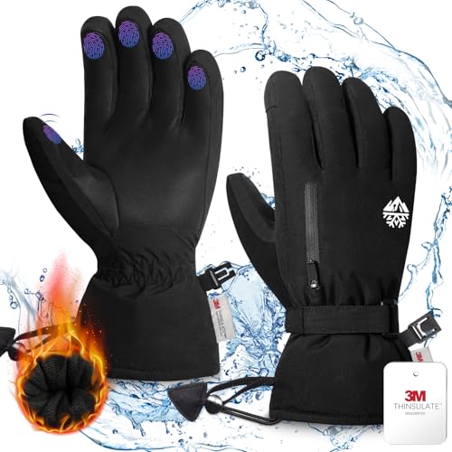 RIGWARL Skihandschuhe Wasserdicht für Herren und Damen, 3M Thinsulate Warme Touchscreen Winterhandschuhe mit Anti-Rutsch Handfläche, Warme Winddicht Skihandsche für Eisfischen Skifahren Snowboard RIGWARL Skihandschuhe Wasserdicht für Herren und Damen, 3M Thinsulate Warme Touchscreen Winterhandschuhe mit Anti-Rutsch Handfläche, Warme Winddicht Skihandsche für Eisfischen Skifahren Snowboard von RIGWARL